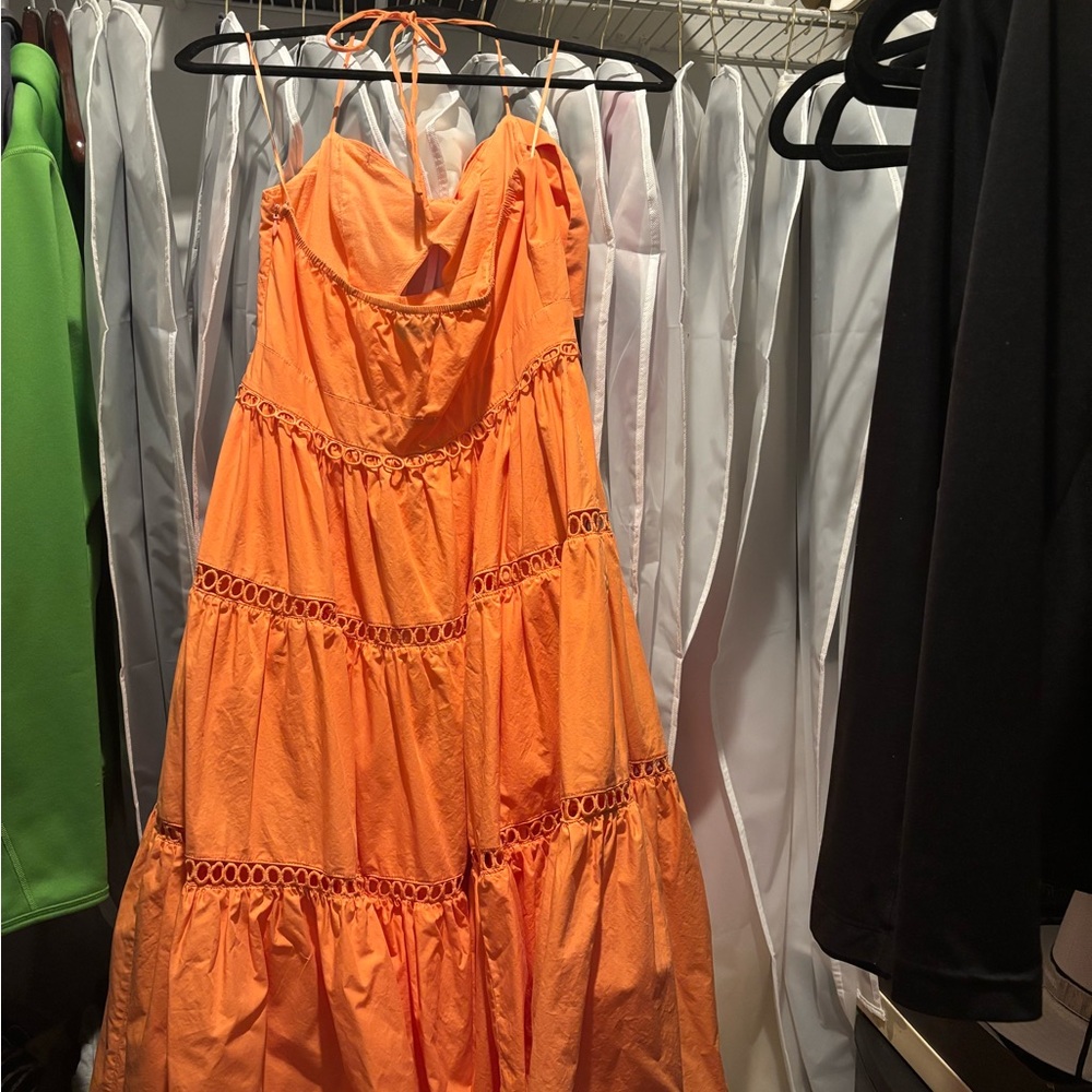 Coral orange dress - Picture 10 of 10